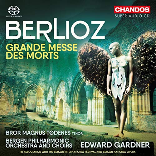 CD cover for Berlioz’s “Grande Messe des Mortes” featuring angelic figure.