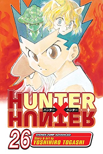 Hunter x Hunter Volume 26 cover with Gon, Killua, and a green creature.