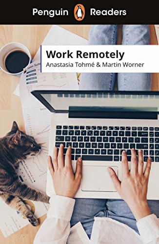 Book cover: laptop, hands typing, cat, coffee, and work papers.
