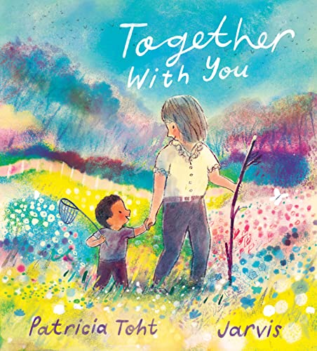 Children’s book cover, “Together with You,” showing a child and adult holding hands.