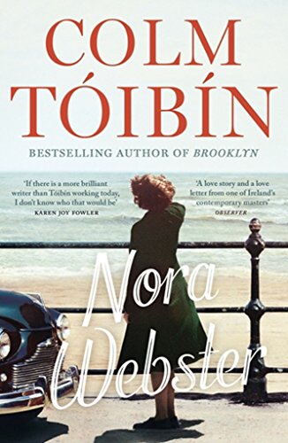Book cover: woman in green facing the sea, title "Nora Webster.