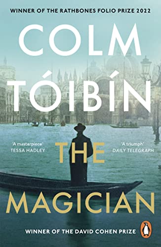 Book cover: a man in a hat stands in a gondola in Venice.
