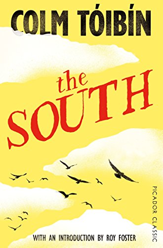 Book cover: yellow background, red title "The South", and silhouetted birds.