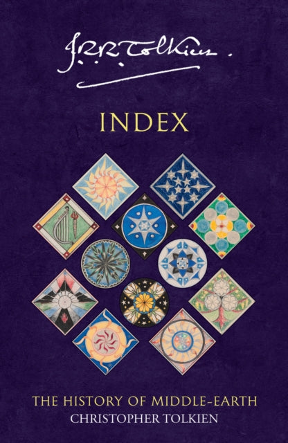 Book cover: “Index” by Christopher Tolkien, with landscape imagery.