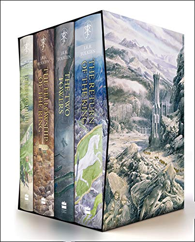 Boxed set of Tolkien’s illustrated “The Hobbit” and “The Lord of the Rings” books.