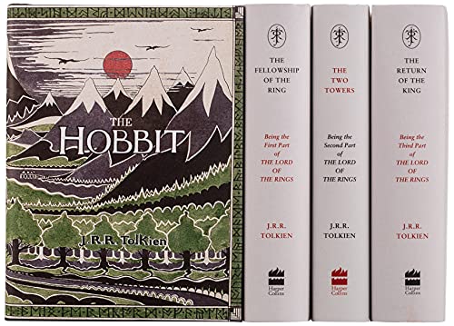 Four Tolkien books: *The Hobbit* and *The Lord of the Rings* trilogy.