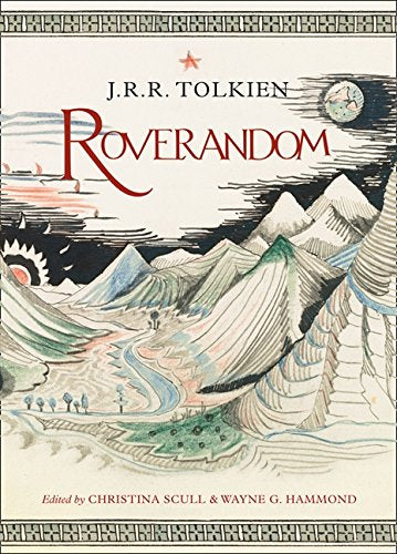 Book cover for "Roverandom" by J.R.R. Tolkien with landscape illustration.