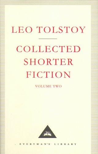 Cream book cover with red text: "Leo Tolstoy Collected Shorter Fiction Volume Two".