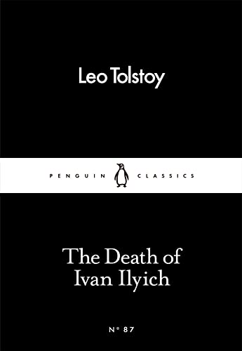 Black book cover with white text: "Leo Tolstoy" and "The Death of Ivan Ilyich".