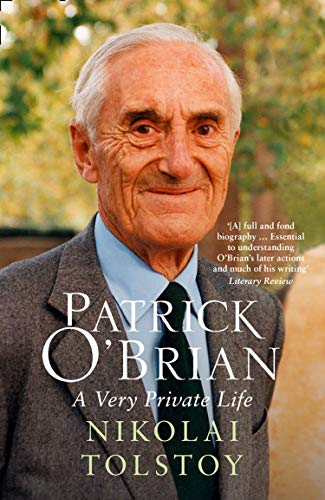 Book cover featuring a portrait of elderly author Patrick O’Brian.