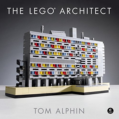 LEGO building blocks constructed into a detailed, modern architectural model.
