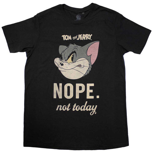Tom & Jerry cartoon graphic on a black unisex t-shirt, size XX-Large.