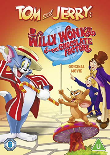 Tom and Jerry with Willy Wonka characters on a DVD cover.