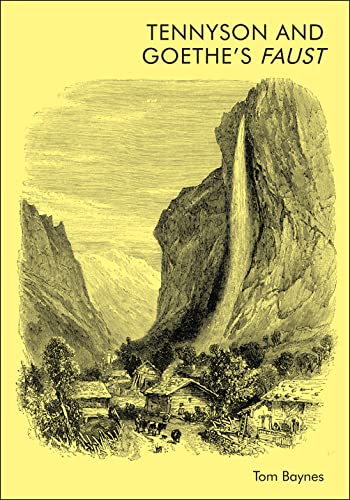 Book cover: “Tennyson and Goethe’s Faust” with a mountain landscape illustration.