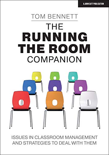 Book cover titled The Running the Room Companion featuring colorful classroom chairs.