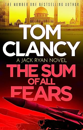 Book cover for The Sum of All Fears featuring a missile and golden architecture.