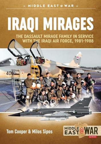 Book cover featuring Iraqi Air Force pilots and Mirage F.1 fighter jets.