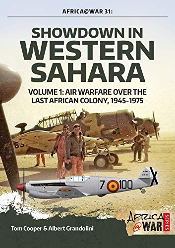 Book cover: vintage aircraft and soldiers in a desert landscape.