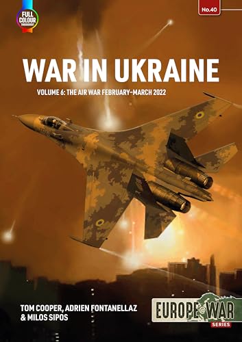Book cover featuring a camouflaged fighter jet flying over a city skyline at sunset.