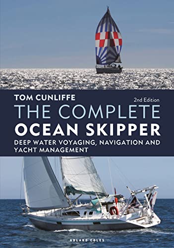 Book cover with sailboats, titled "The Complete Ocean Skipper," second edition.
