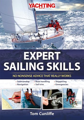 Book cover: sailing yacht on blue water, text “Expert Sailing Skills”.