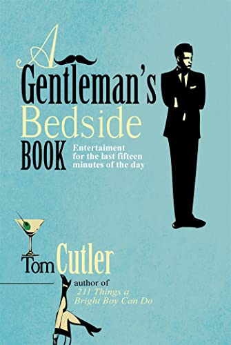 Book cover with a man in a suit, martini glass, and stylish text.