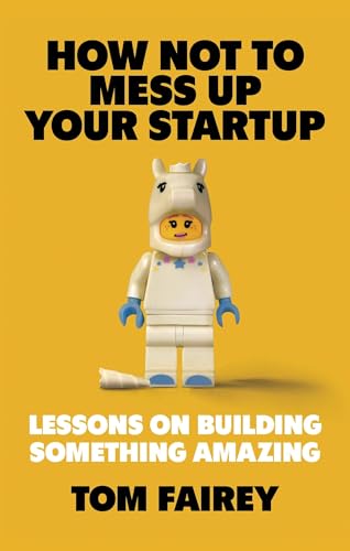 Book cover with yellow background, a Lego unicorn, and bold black text.
