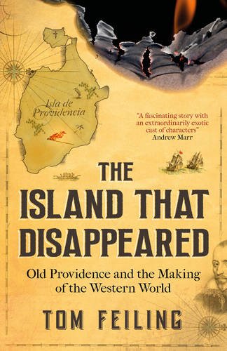 Book cover featuring a map of Isla de Providencia and historical figures.