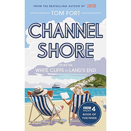 Book cover: "Channel Shore" with beach scene and deckchairs.