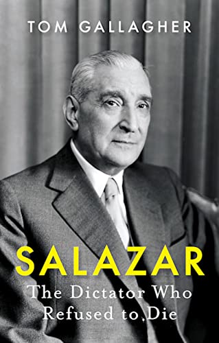 Book cover featuring a portrait of António de Oliveira Salazar, a stern-faced man.