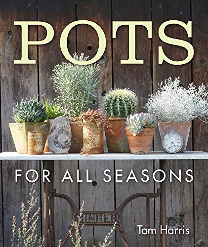 Book cover featuring potted succulents and cacti on a wooden shelf.