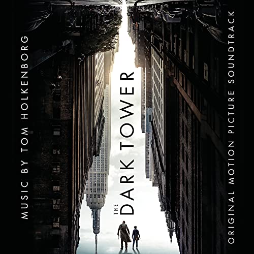 CD cover for "The Dark Tower" soundtrack, featuring a mirrored city scene.