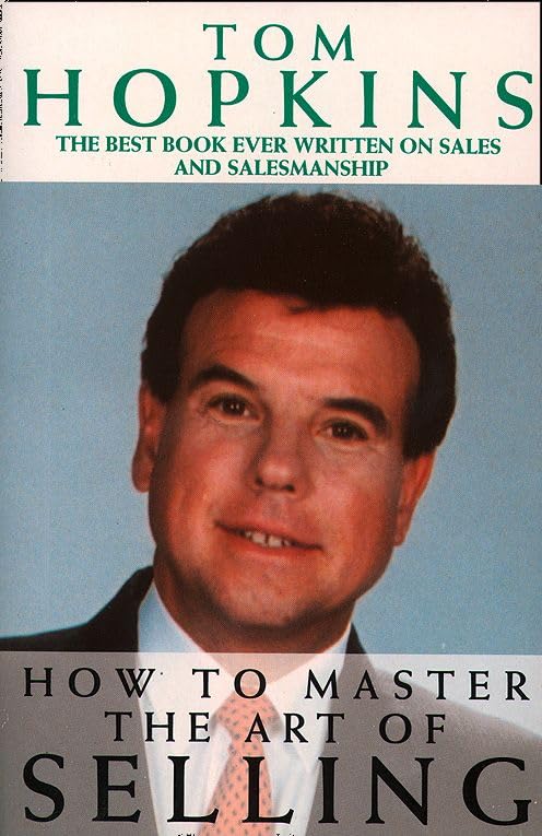 Book cover featuring Tom Hopkins, author of "How to Master the Art of Selling.