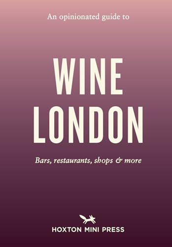 Book cover for An Opinionated Guide to Wine London with a purple gradient background.