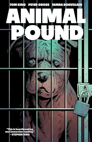 Comic book cover: "Animal Pound" with a dog behind bars and a padlock.