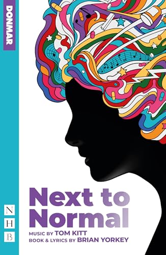 A silhouette of a woman with colorful, psychedelic hair containing musical notes and pills.