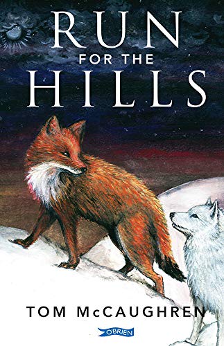 Book cover: fox and wolf in a snowy, nighttime landscape.