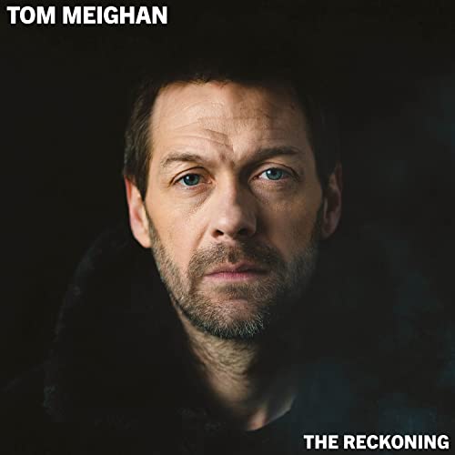 Close-up portrait of Tom Meighan, album cover for "The Reckoning.