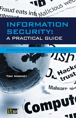 Book cover: "Information Security" with a globe and torn paper background.