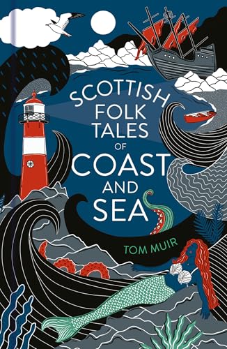 Book cover: illustrated seascape with lighthouse, ships, mermaid, and waves.