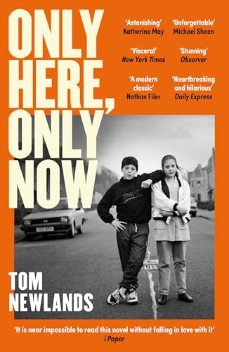 Book cover: “Only Here, Only Now” featuring two young people and a car.