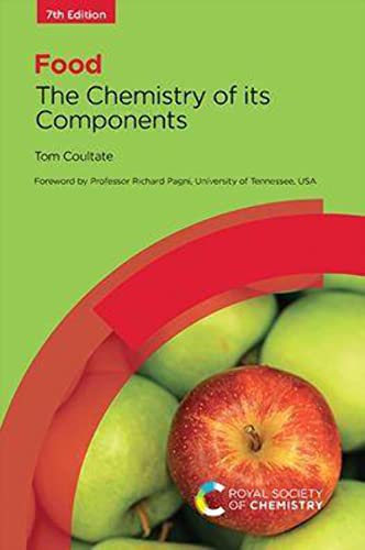 Book cover titled Food: The Chemistry of its Components with green apples and red arc.