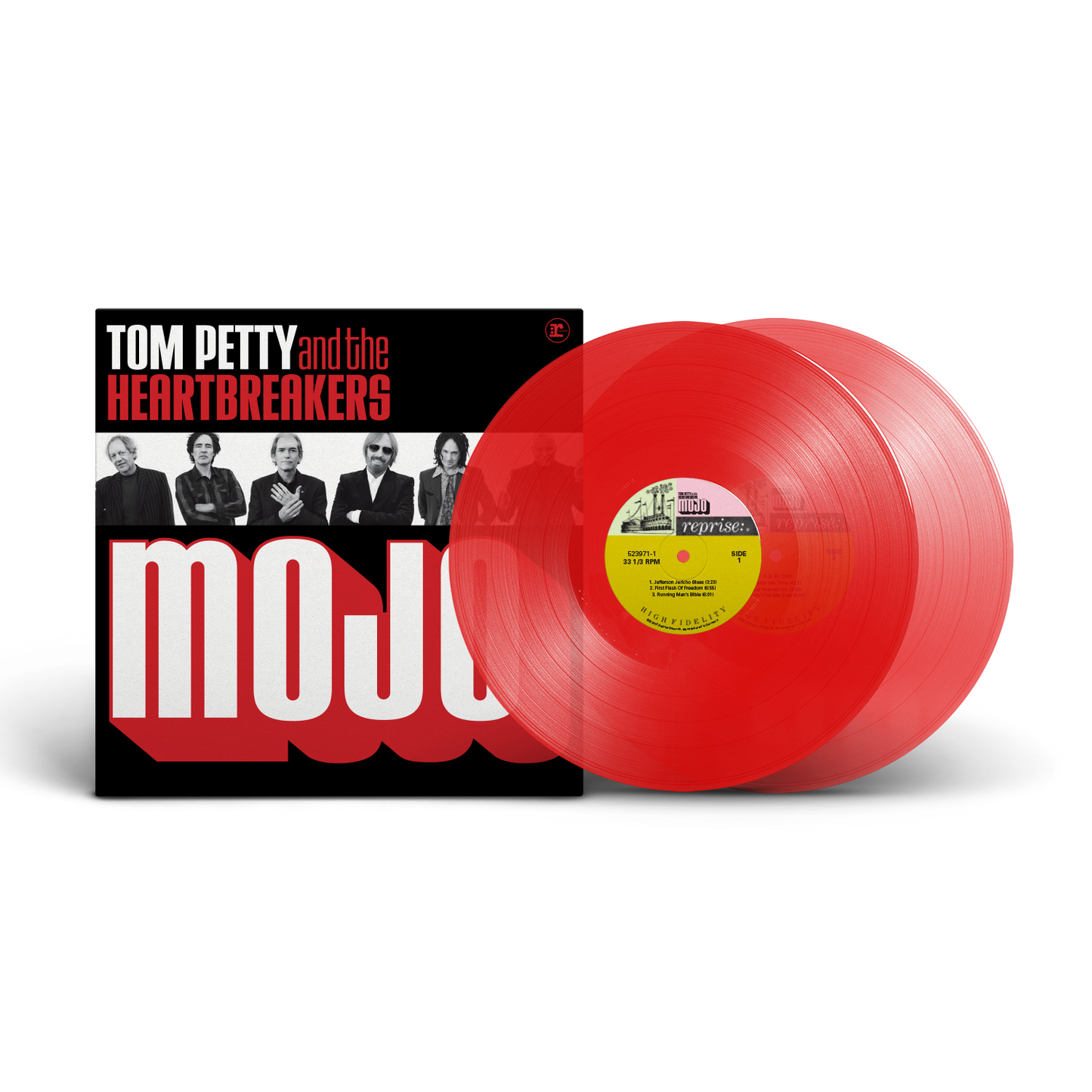 Tom Petty & The Heartbreakers' "Mojo" translucent ruby red vinyl 2LP set.