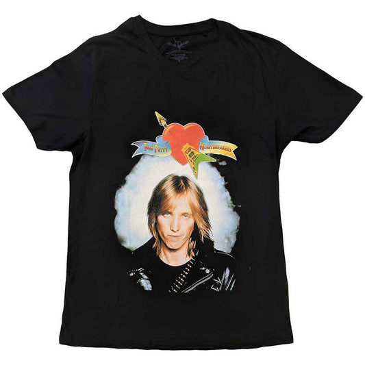 Medium unisex t-shirt featuring Tom Petty & The Heartbreakers' first album cover art.