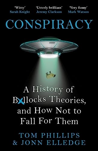 Book cover: “Conspiracy” with UFO image and text about belief.
