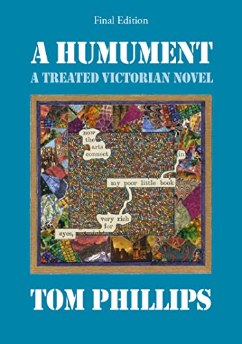 Book cover: “A Humument” with a colorful, patchwork-style illustration.
