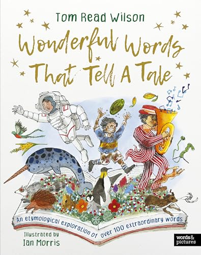 Book cover with colorful illustrations of people, animals, and fantastical creatures.