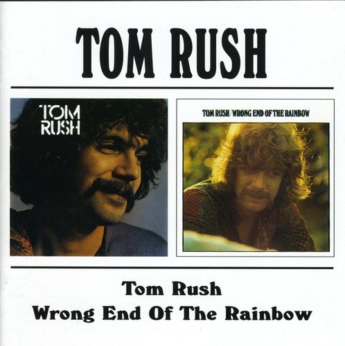 "CD cover with two album art images of Tom Rush, an artist with curly hair."