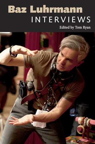 Book cover featuring director Baz Luhrmann with headphones and gesturing hands.