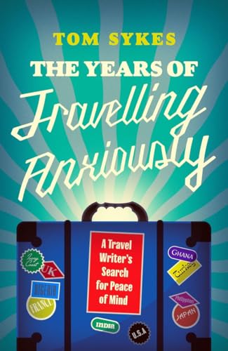 Book cover with title, suitcase, and travel stickers from various countries.